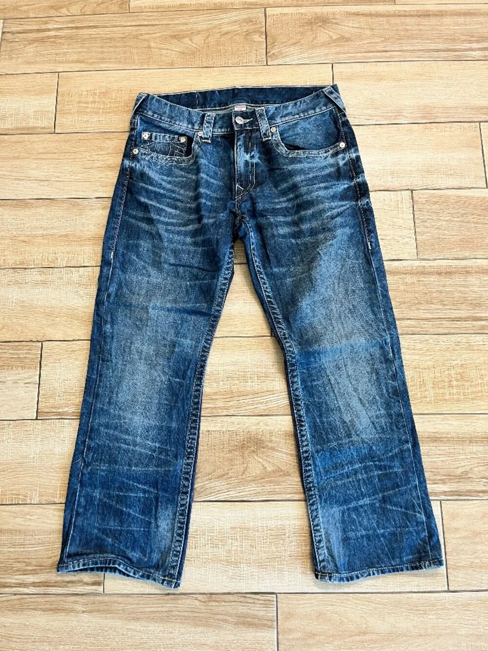 Mens True Religion Straight Denim Jeans - 33